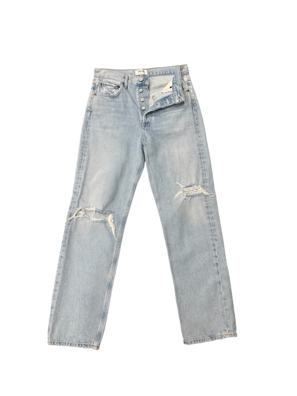 Agolde high rise distress button closure jeans size 26